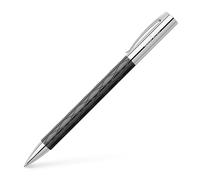Faber-Castell 148900 - Bolígrafo con Cuerpo en Resina - Negro - Guilloqueada con el Acabado Rhombus - Trazo M