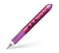 Faber-Castell 149846 Scribolino - Pluma estilográfica infantil (para diestros, punta tamaño A), color rosa