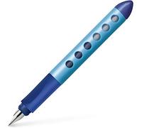Faber-Castell 149847 Scribolino - Pluma estilográfica infantil (para diestros, punta tamaño A), color azul