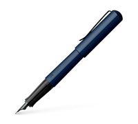 Faber-Castell 150541 Hexo Pluma estilográfica con trazo de escritura F (fino), azul, 1 unidad
