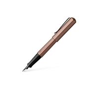Faber-Castell 150580 Hexo Pluma estilográfica con trazo de escritura M (medio), bronce, 1 unidad