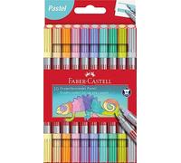 Faber-Castell - 151112. Pack 10 Rotuladores doble punta. Colores pastel