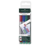 Faber-Castell 152404 - Rotuladores no permanentes (0.4 millimeters, trazo extrafino), paquete de 4