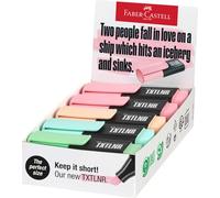 FABER-CASTELL 154211 - Set de rotuladores TXTLNR, 10 rotuladores pastel para niños y adultos, mini