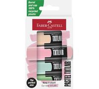 Faber-Castell 154214 - Pack de 4 Marcadores Fluorescentes TXTLNR - Pastel