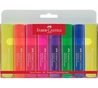 Faber-Castell 154662 - Estuche 8 marcadores fluorescentes TEXTLINER. Colores multicolor superfluorescentes.