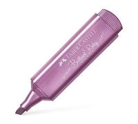 Faber-Castell 154691 - Caja de 10 Marcadores Fluorescente Textliner 46 - Metallic - Rubí