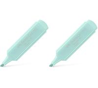 Faber-Castell 154693 - Marcador Textliner 1546 - Verde Tropico Pastel (Paquete de 2)