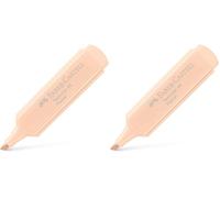 Faber-Castell 154696 - Marcador Textliner 1546 - Vainilla Suave Pastel (Paquete de 2)