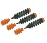 Faber Castell 154815 - Lote de 3 marcadores señalizadores Fluorescentes Textliner 48 Naranjas