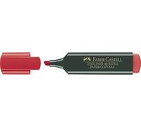 Faber-Castell 154821 - Caja con 10 Marcadores Fluorescentes Textliner 48 - Rojo
