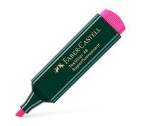 Faber-Castell 154828 - Marcador fluorescente 48, punta biselada 1.5 mm, color rosa