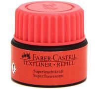 Faber-Castell 1549 21 - Tinta de repuesto para rotuladores 1543, 1546 y 1548, color rojo