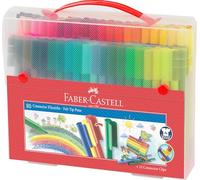 Faber-Castell 155579 - Maletín con 80 rotuladores Connector, colores surtidos