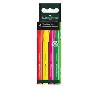 Faber-Castell 157774 - Pack de 4 Subrayadores Textliner 38 - Multicolor