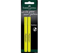 Faber-Castell 157799 - Blister Rotulador Fluorescentes Textliner 38-2 Unidades Amarillo Neón