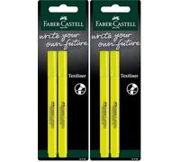 Faber-Castell 157799 - Blister Rotulador Fluorescentes Textliner 38-2 Unidades Amarillo Neón (Paquete de 2)