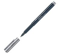 Faber-Castell 160751 - Rotulador metálico con punta de fibra de 1,5 mm de grosor para muchas superficies con efecto metálico Nothing Else Metals en plata