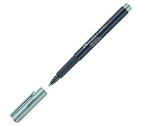 Faber-Castell 160792 - Rotulador metálico con punta de fibra, 1,5 mm de grosor de trazo, adecuado para muchas superficies, efecto metálico, azul hielo azul claro