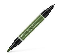 Faber-Castell 162174 - Pitt Artist Pen Dual Marker Tinta China - Verde Óxido de Cromo Opaco (174)