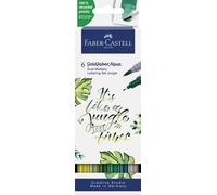 Faber-Castell Rotulador Dual Goldfaber Aqua 164517 Punta pincel y fineliner Estuche 6 Jungle