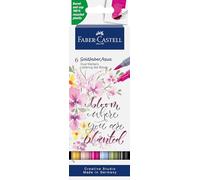 Faber-Castell - 164524 - Goldfaber Aqua Dual Markers. Pack 6 Lettering