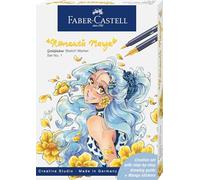 Faber-Castell Goldfaber - Rotuladores para bocetos, colección Manga, 1, marcadores a base de alcohol, doble punta, tinta resistente al agua, a prueba de manchas, dibujo, bocetos, manga, bolígrafos
