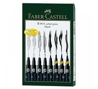 Faber-Castell 167137 Negro - Rotulador (Negro, 8 pieza(s))