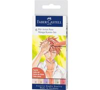 Faber-Castell 167168 - Pluma fuente (Beige, Gris, Marfil, Magenta claro, Multicolor, Tinta a base de pigmentos, Lienzo, Cartón, Papel, 6 pieza(s))
