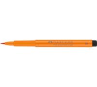 Faber-Castell 167413 - Rotulador Pitt artist pen brush, ancho de trazo B, color 113, esmalte naranja