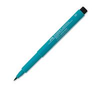 Faber-Castell 167456 - Pluma de tinta Pitt pincel de artista, ancho de trazo B, color 156, verde cobalto