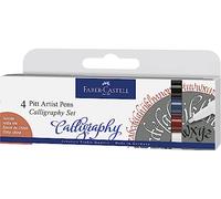 Faber-Castell - India Ink Pitt Artist Pen C Stand (4 (Importación USA) TOY NUEVO