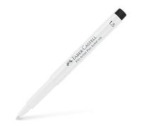 Faber-Castell 167893 - Rotuladores Pitt artist pen blancos. Color blanco, Trazo 1,5. 10 unidades.