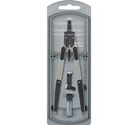 Faber-Castell 174014 - Compás Tecnico Ajuste Rapido - Adaptador Universal - Plateado