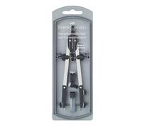Faber-Castell 174035 Quick Set Brújula con bisagras Plata/Negro