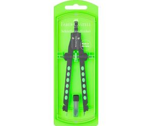 Faber-Castell 174335 Factory Neon - Compás con rueda