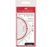 Faber-Castell 177199 - Escuadra de ángulos, transparente
