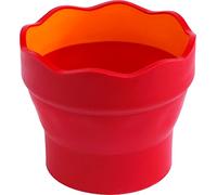 Faber-Castell 181517 - Vaso para mezcla de pinturas Clic & Go, color rojo