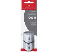 Faber-Castell 183897 - Blister Afilalápices Trío Grip - Plata
