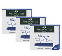 Faber-Castell 185506 - Cartuchos de tinta estándar (3 unidades, azul real), estándar)