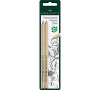 Faber-Castell 185698 - Blister lápices goma para borrar, con precisión