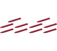 Faber-Castell 187101 Grip 2001 - Goma de borrar triangular (10 rojos)