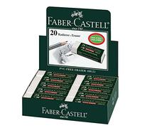 Faber Castell 188121 - Caja con 20 gomas de borrar 7081 N, para eliminar trazos de grafito y color
