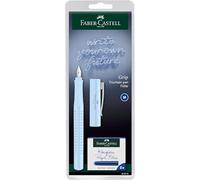 Faber-Castell 202034 Grip 2010 New Harmony - Pluma estilográfica (plumín M, incluye cartuchos de tinta), varios colores