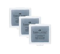 Faber-Castell Art Eraser 205004 127220 - Borrador de amasar, color gris, paquete de 3