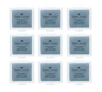 Faber-Castell 205051 - Goma de borrar amasada Art Eraser 127220, gris, 9 piezas