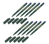 Faber-Castell 205063 - Finepen 1511 rotulador de punta de fibra, 0,4 mm, azul, 10 fineliners