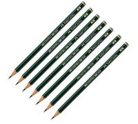Faber-Castell 205070 - Castell 9000 juego de lápices, grado de dureza 2B, 6 piezas