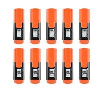 FABER-CASTELL 205252 - Juego de rotuladores TXTLNR naranja, 10 rotuladores de neón para niños y adultos
