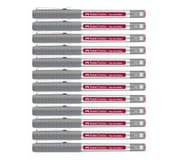 Faber-Castell 205303 - Rotulador de tinta Free Ink rojo vino, 12 rotuladores de 0,4 mm, rotulador de tinta indeleble